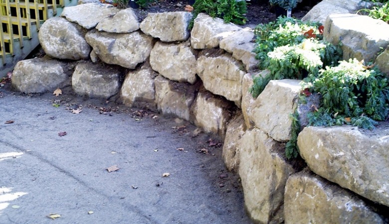 Mur de roches